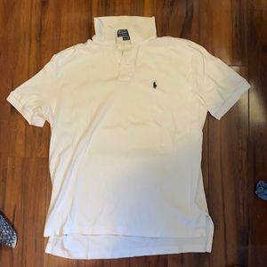 Men’s white Ralph Lauren Polo medium shirt.